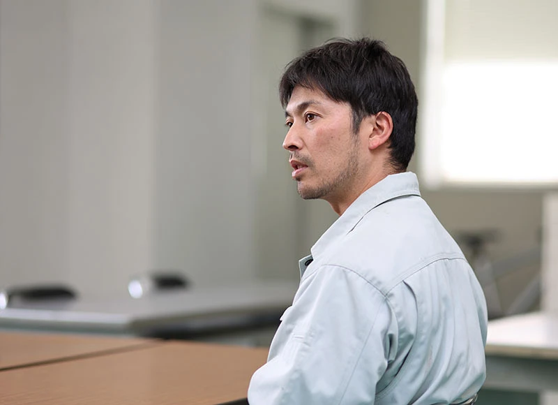 インタビューの様子