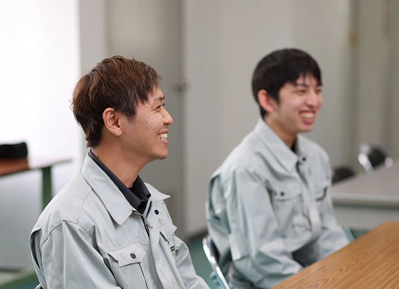 インタビューの様子
