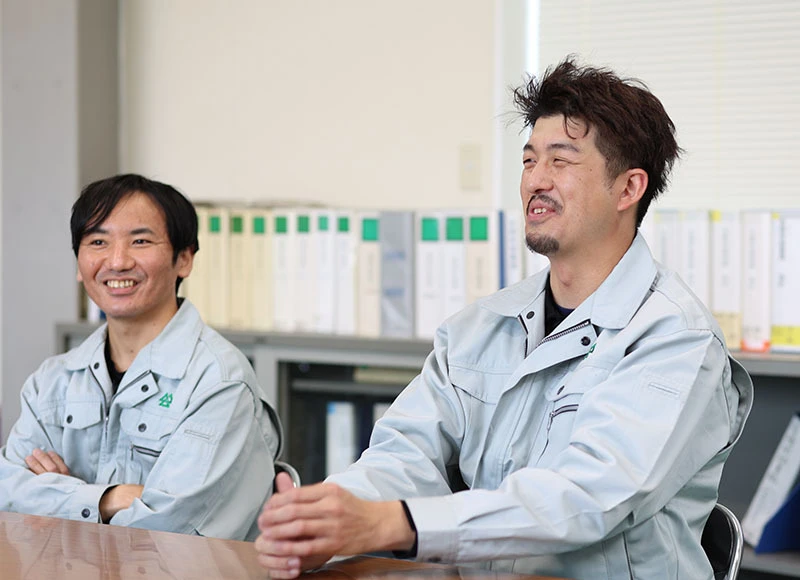 インタビューの様子